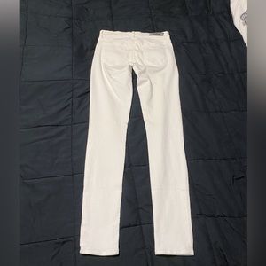 $248 BALDWIN Sophia Women's Mid Rise Skinny Jeans Cotton White 28